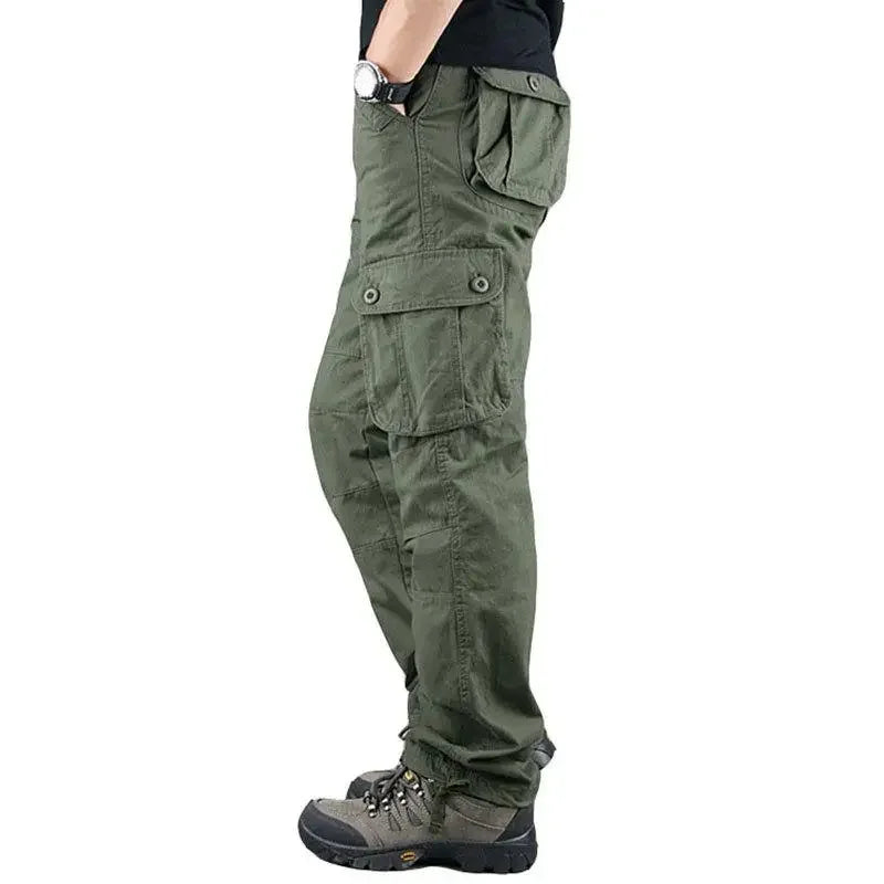 TrailGuard Men’s Tactical Cotton Cargo Hiking Pants
