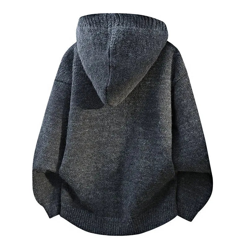 Men's Hooded Knit Cardigan Chicchar Fashion