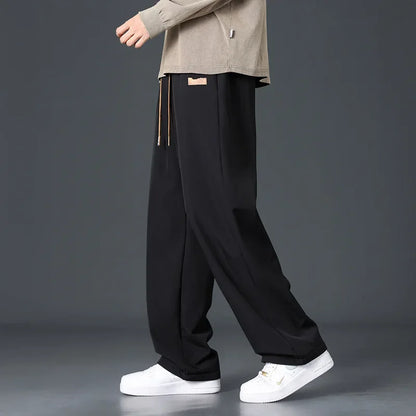 VelvetEase Men's Fleece Crop Pants - Autumn/Winter Wear