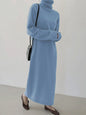 Wool Acrylic Turtleneck Dress
