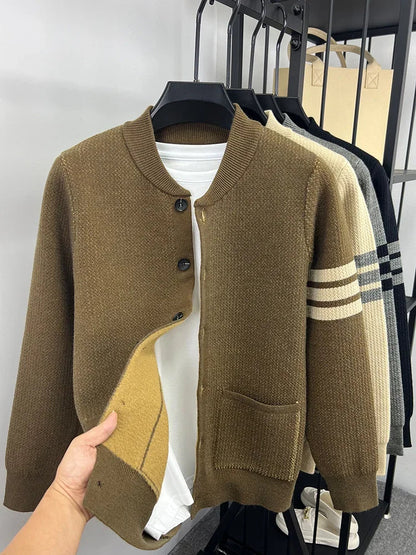 Men's Knit Velvet Cardigan Chicchar Fashion