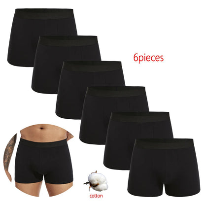 6pcs Men Cotton-Spandex Boxers Chicchar Fashion