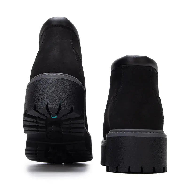 Timberland Mid-Top Boots for Women, Thick-Soled Height-Increasing Boots, Outdoor Sports Hiking Shoes A5Ren015 Chicchar Fashion