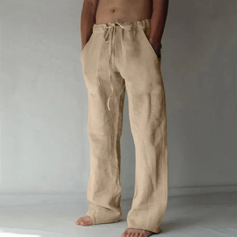 Cotton Linen Baggy Pants