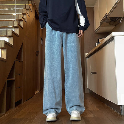 Men's Cotton-Blend Baggy Jeans