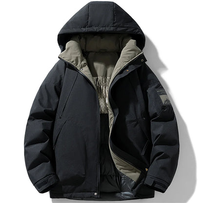 Silk-Cotton Puffer Parka