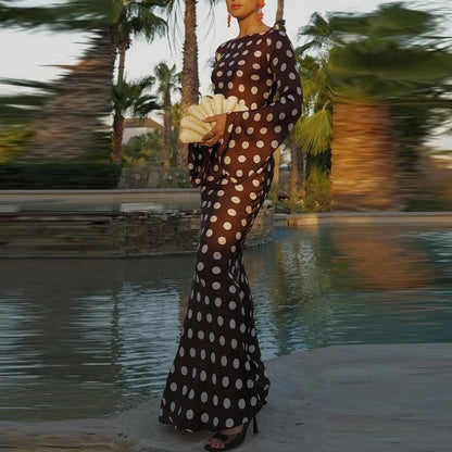 Polka Elegance Evening Gown