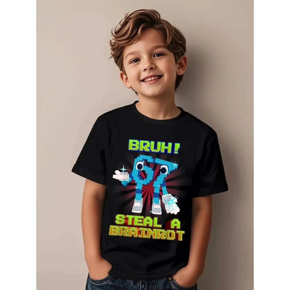 Kids Polyester Math Tee