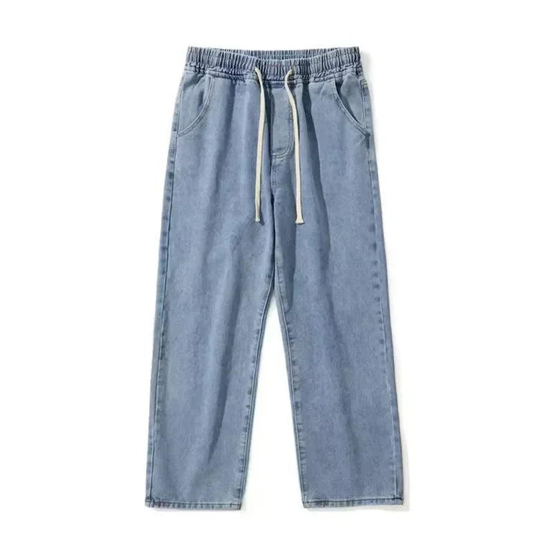 Wide Leg Denim Cargo Jeans