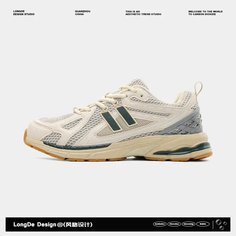 Outdoor Couple Hiking Shoes Men Retro Light Gray Blue Wear-resistant Breathable Sports Shoes New Cross-country Running Shoes - Chicchar Fashion