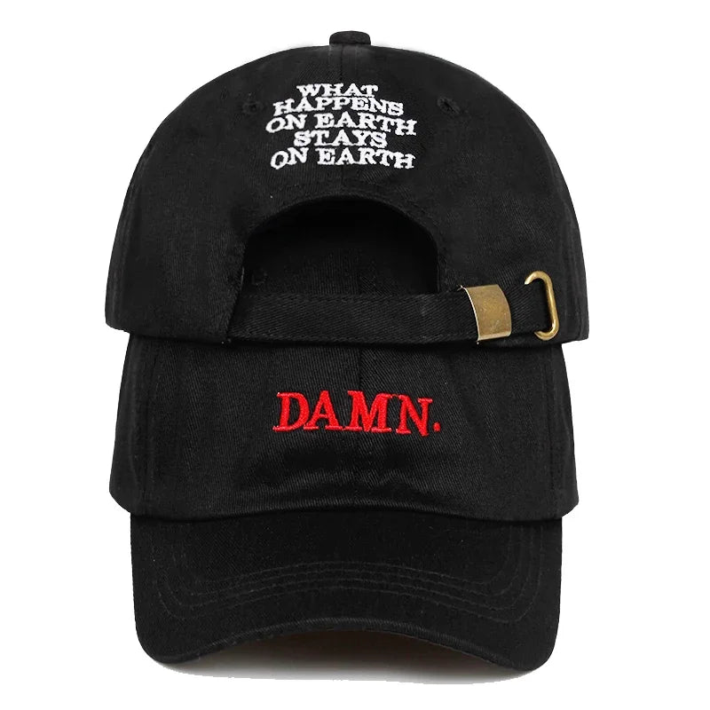 Unisex DAMN Embroidered Sun Cap