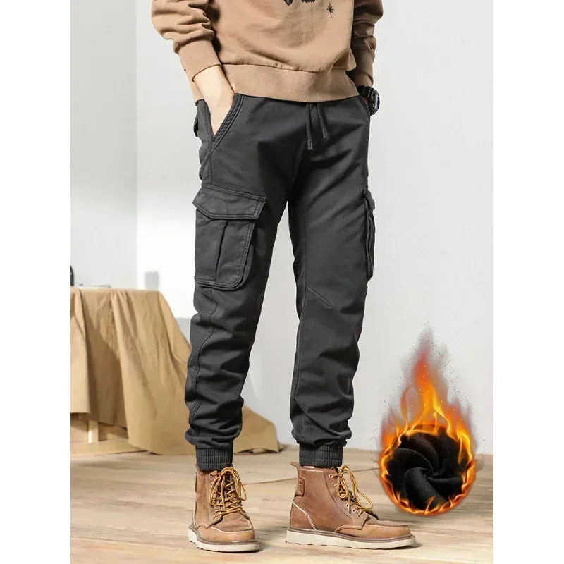 Fleece-Lined Cargo Joggers