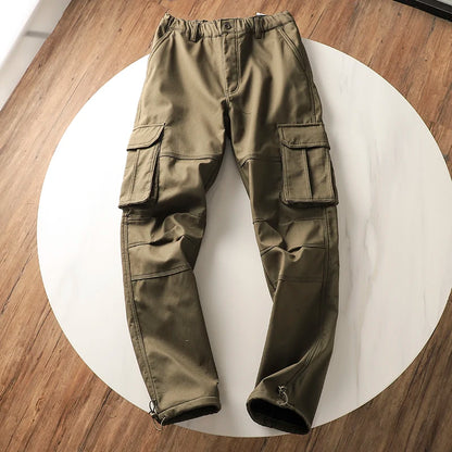 Mens Fleece Cargo Pants
