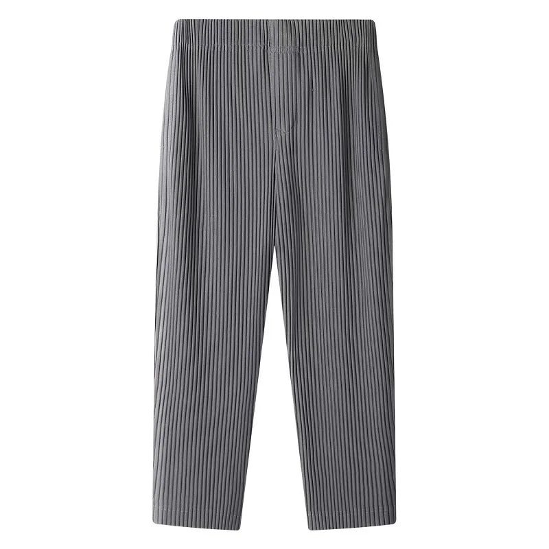 Miyake Pleated Cropped Pants