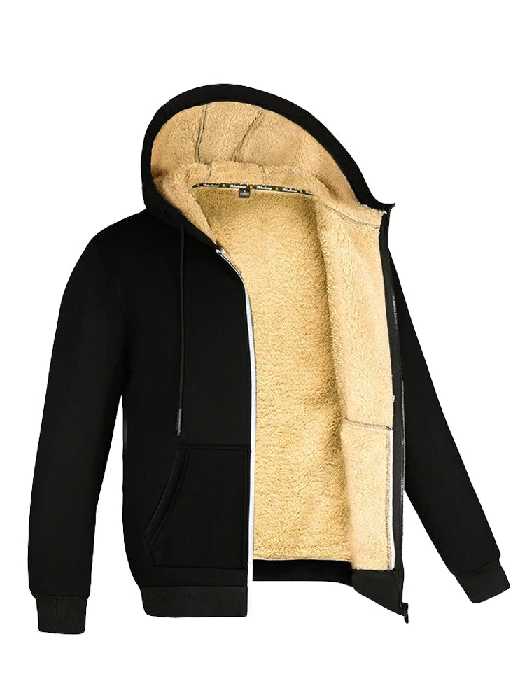 Lambswool Zip Hooded Jacket