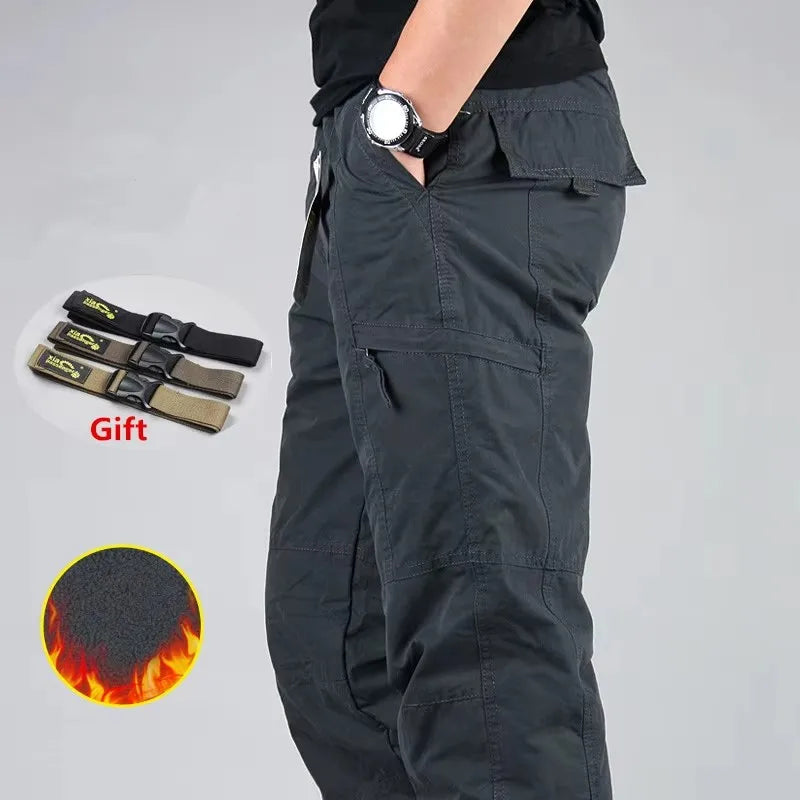 Fleece Cargo Jogger Pants