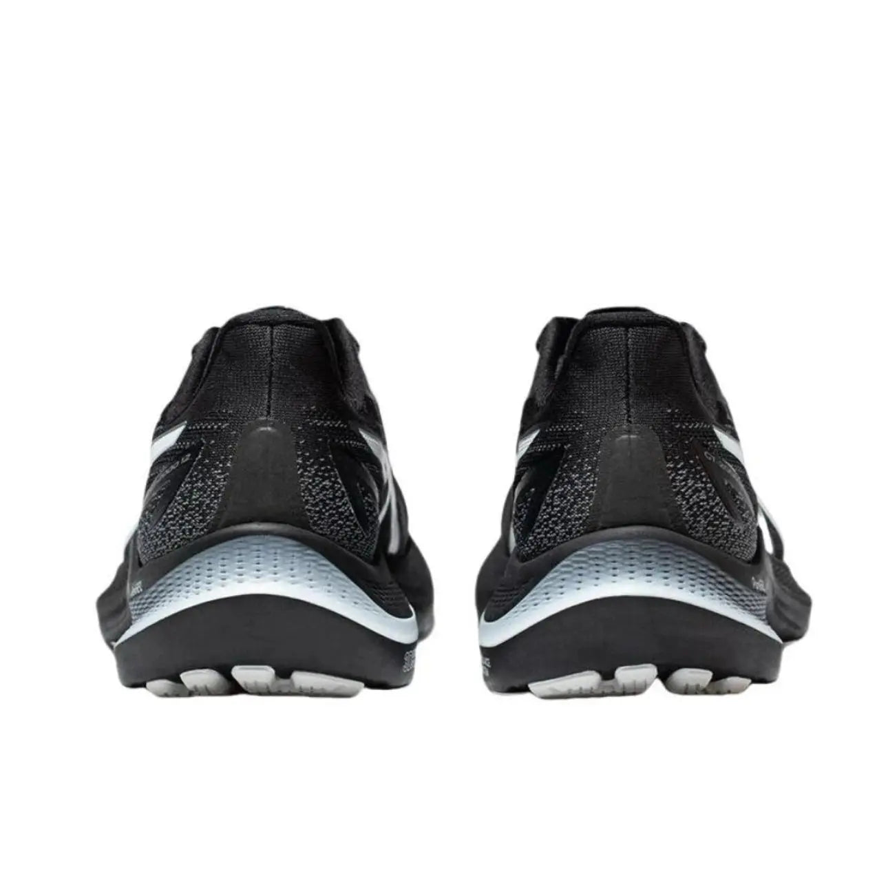 Asics Logo Lace Up Mesh Low Cut Running Shoes for Men Black and White 1011B691-006 - Chicchar Fashion