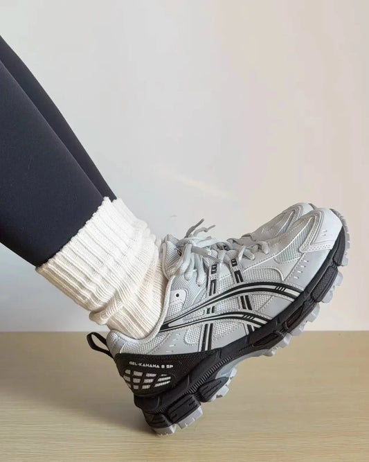 ASICS Comfortable  Versatile  Wear Resistant  Breathable  Low Cut Casual Off Road City Commuter Running Shoes for Men Grey - Chicchar Fashion