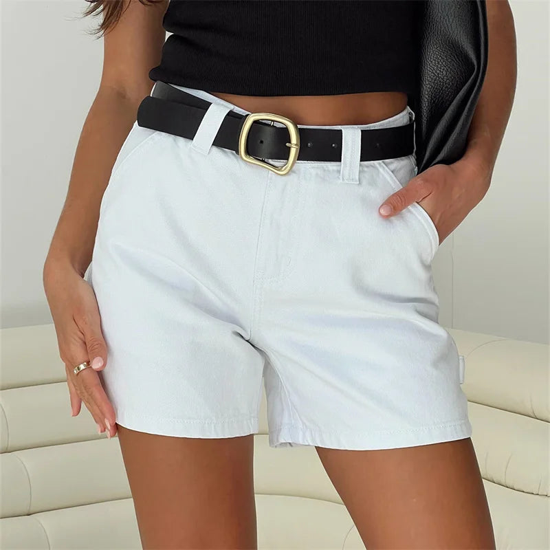 Women's High-Waist Denim Carpenter