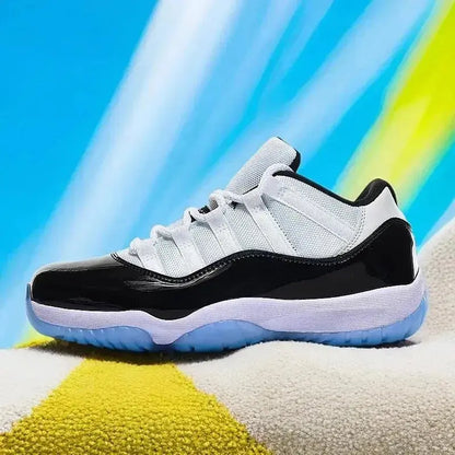 2026 The white shoes   with full leather are breathable and versatile, with color thick soles and couple casual baskitball shoes - Chicchar Fashion