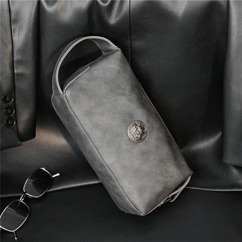 Fashion Business Men's Clutch Handbags Luxury Leather Clutches Men Wrist Bag Knucklebox Cluth For Men Hand Bag Male Wallet Purse - Chicchar Fashion