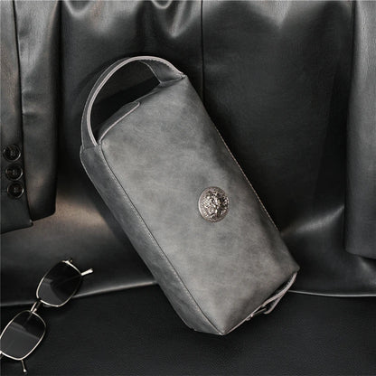 Fashion Business Men's Clutch Handbags Luxury Leather Clutches Men Wrist Bag Knucklebox Cluth For Men Hand Bag Male Wallet Purse - Chicchar Fashion