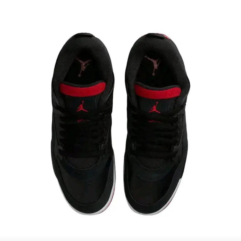 Jordan Air Jordan AJ4 RM Men's Running Shoes, Impact Resistance, Comfortable Basketball Shoes Sneakers, Black/Red - Chicchar Fashion