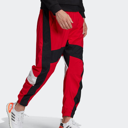 Adidas Men's Red Tapered Pants