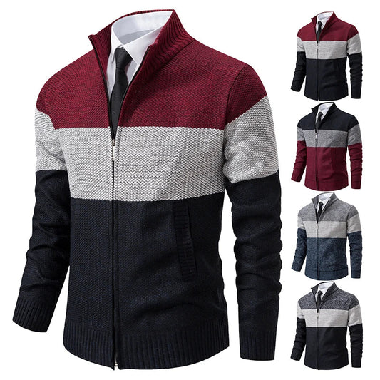 Men's Stand-Up Zipper Cardigan Chicchar Fashion