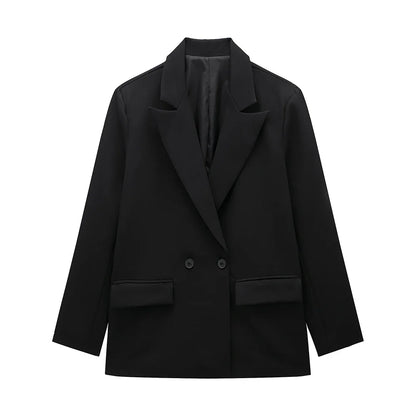 Women Double Breasted Blazer