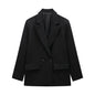 Women Double Breasted Blazer