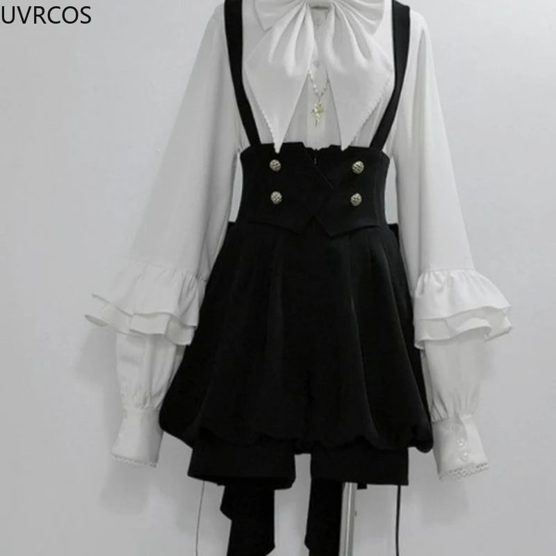 Japanese Gothic Y2K Bow Set