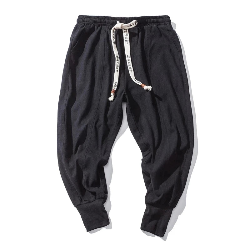 Cotton Linen Harem Joggers