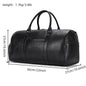 Opulent Voyage: Unisex Leather Travel Duffle Bag