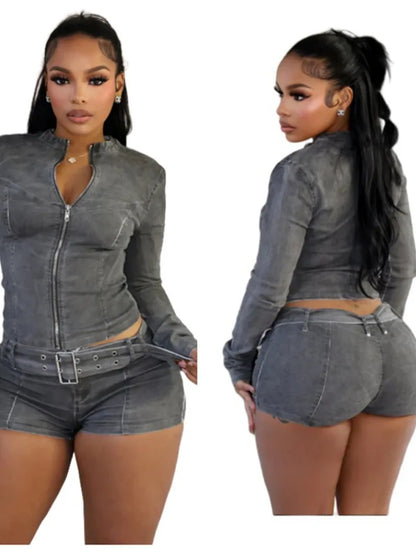 Women's Stretch Denim 2-Piece