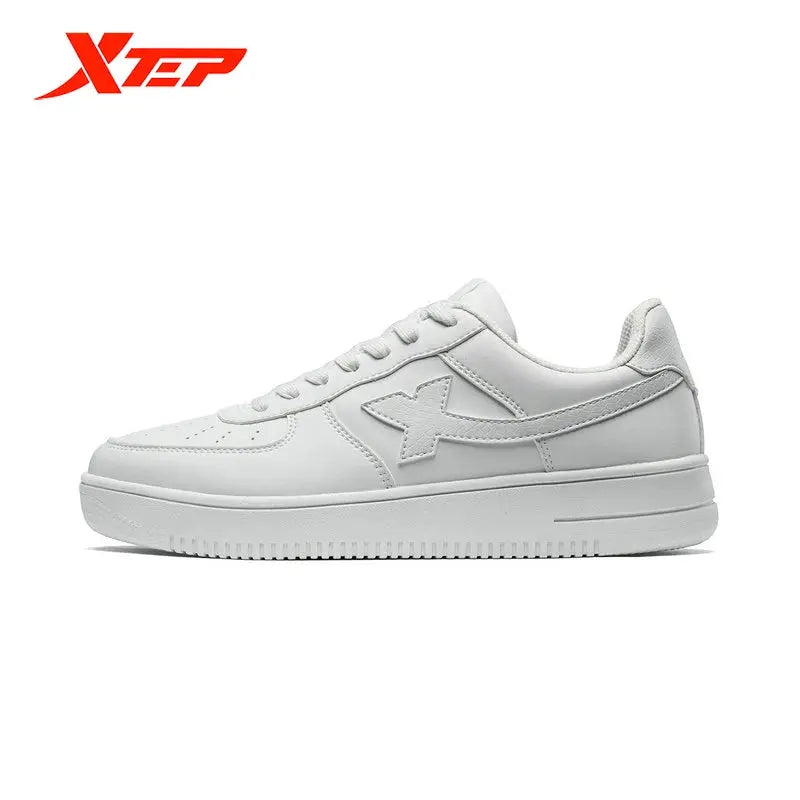 Xtep Women Men Skateboarding Shoes Non-Slip Casual White Couple Skate Sneakers Male Female Luxury Brand Shoes 881219319851 - Chicchar Fashion