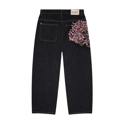 Cherry Blossom Denim Jeans