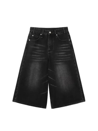 Y2K Low-Rise Black Denim Jorts