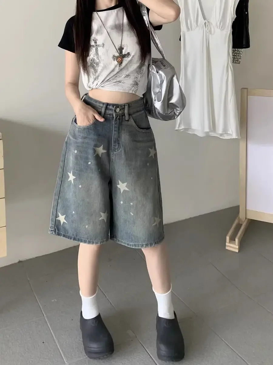 Y2K High-Waist Baggy Shorts