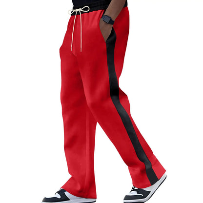 Dual-Season Men's Contrast Sports Pants