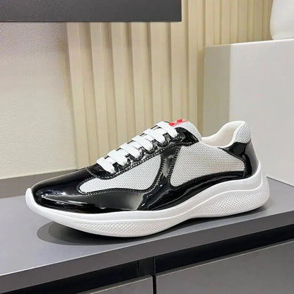 2025 Men's fashion,personality,  women's leisure, fully equipped sports shoes, leather mesh, breathable running shoes, rubber ou - Chicchar Fashion