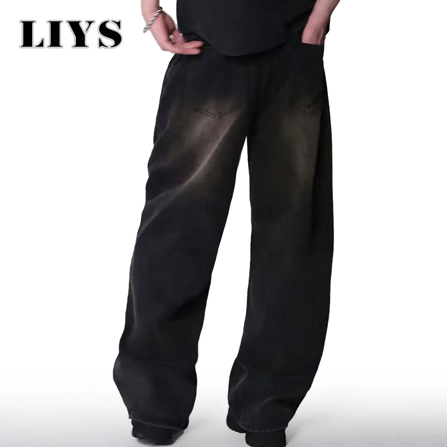 Men's Cotton Wide Leg Jeans