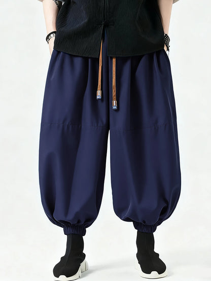 Cotton Harem Ankle Pants