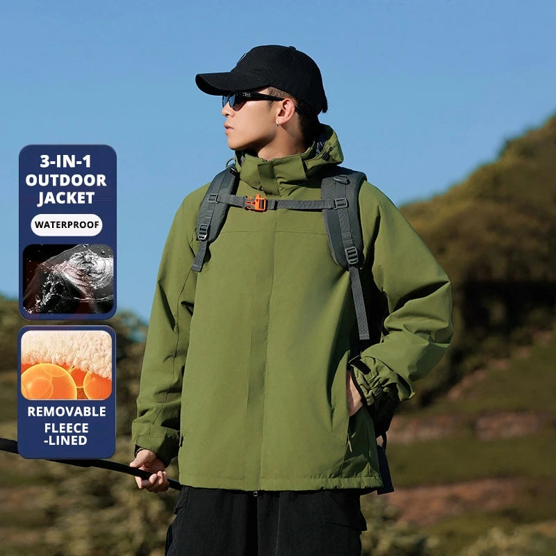 3-in-1 Fleece Anorak Jacket