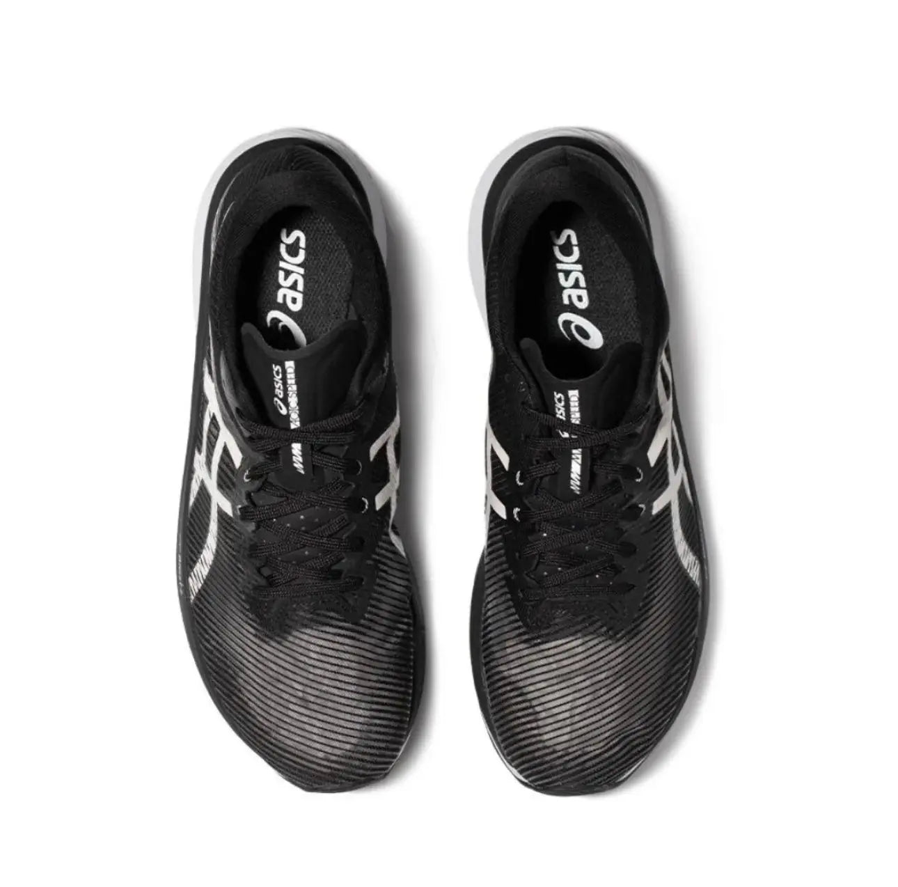 Asics  Comfortable Low Cut Carbon Plate Long Distance Running Race Running Shoes Men's Black and White 1011B631-002 - Chicchar Fashion