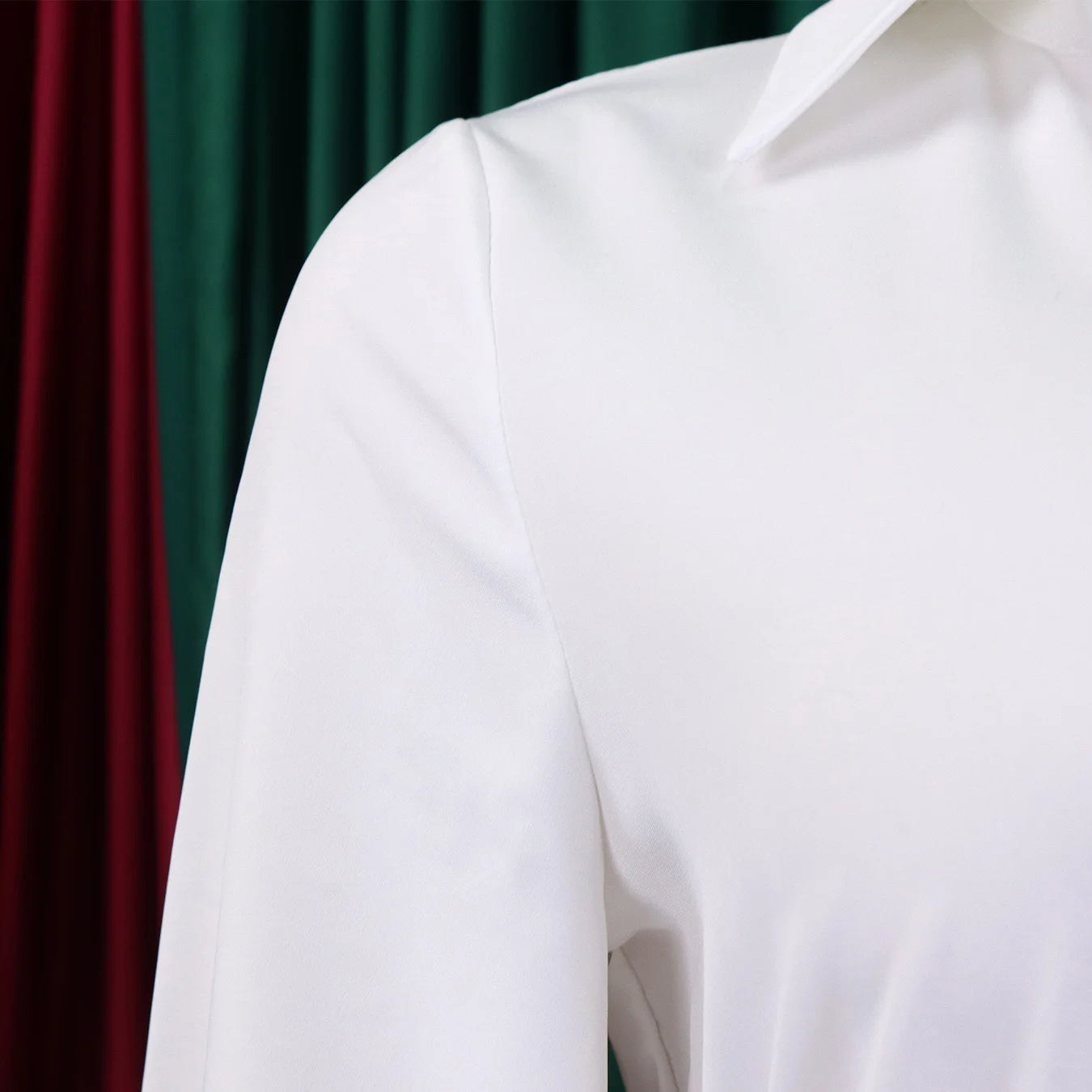 Pleated Polyester Office Dress