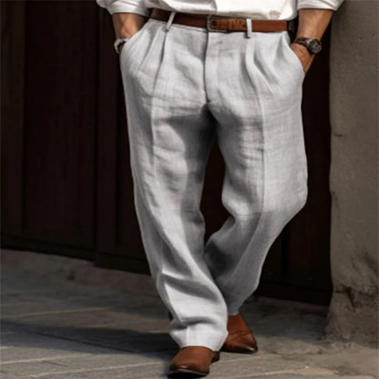 Men's Linen Stand-Pocket Pants