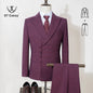 Double Breasted Slim Fit Suit
