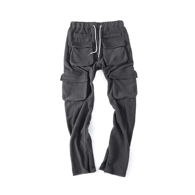Nylon Cotton Cargo Sweatpants