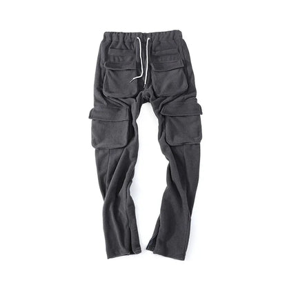 Nylon Cotton Cargo Sweatpants